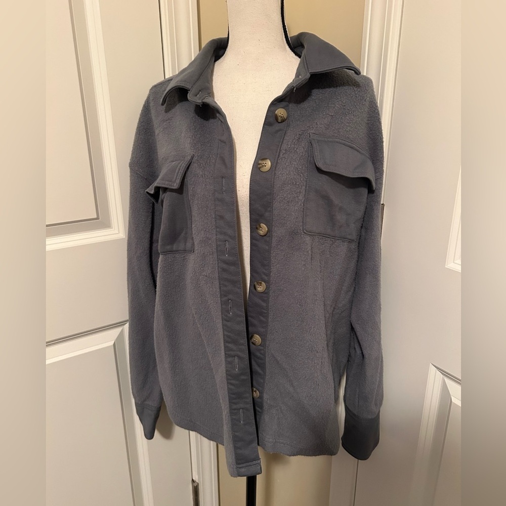 Steve Madden  Slate Button-Up Shirt Jacket